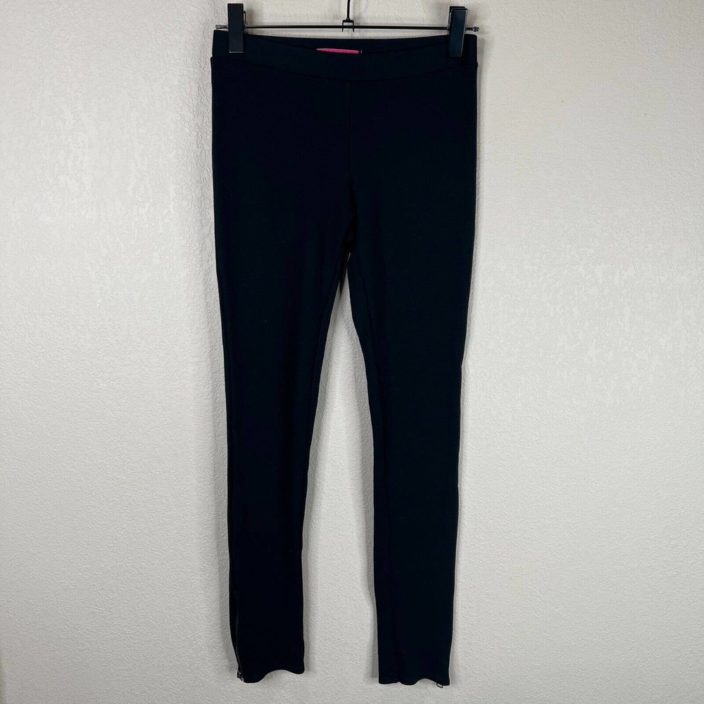 Alice + Olivia Women Pull On Career Leisure Lounge Legging Solid Black‎ Small